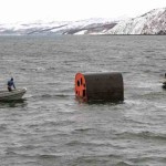 Учения по испытанию всплывающей спасательной камеры на подводной лодке Северодвинск