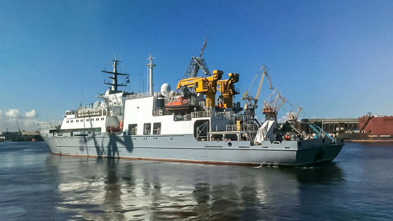 Океанское судно Игорь Белоусов вышло на испытания в Балтийское море