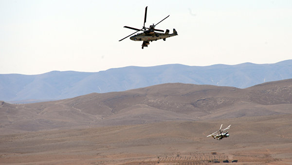 В Сирию перебросили дополнительную партию ударных вертолетов Ка-52