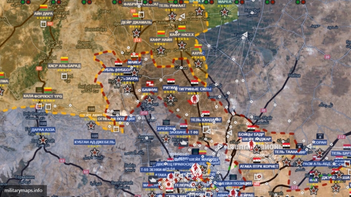 Сирийские сводки: взятие Хандарата, горящие танки ИГ под Раккой, бои у Дейр-Эз-Зоя