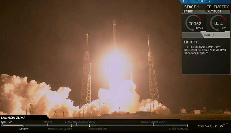 SpaceX запустила на орбиту секретный спутник в интересах правительства США
