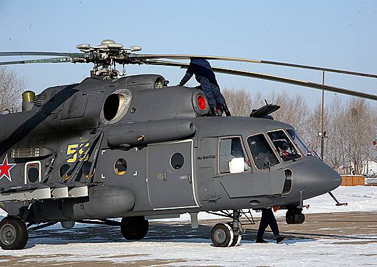 Шесть новых Ми-8АМТШ поступили на вооружение авиаполка в Приморье