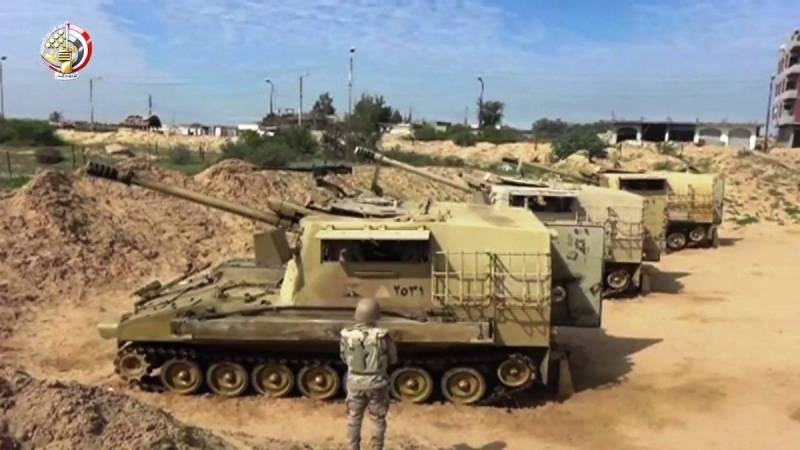 На египетском Синае задействован гибрид советской гаубицы и американской САУ