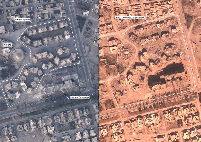 А это Ракка. Город, "освобожденный" США