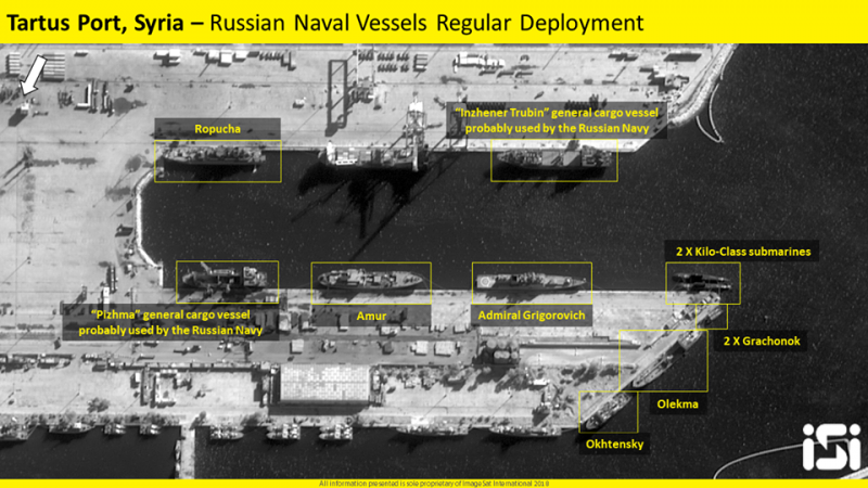 Спутник зафиксировал выход кораблей ВМФ РФ с базы Тартус