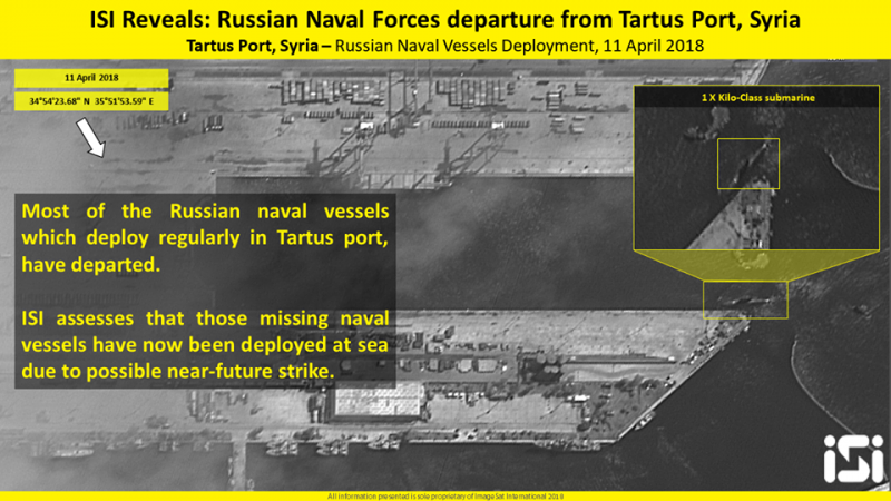 Спутник зафиксировал выход кораблей ВМФ РФ с базы Тартус