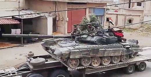 Сирийские Т-90 переброшены в провинцию Хомс