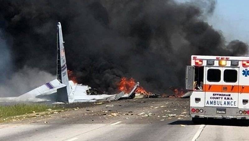 Не вытянул?  В США потерпел крушение С-130 "Геркулес" Национальной гвардии