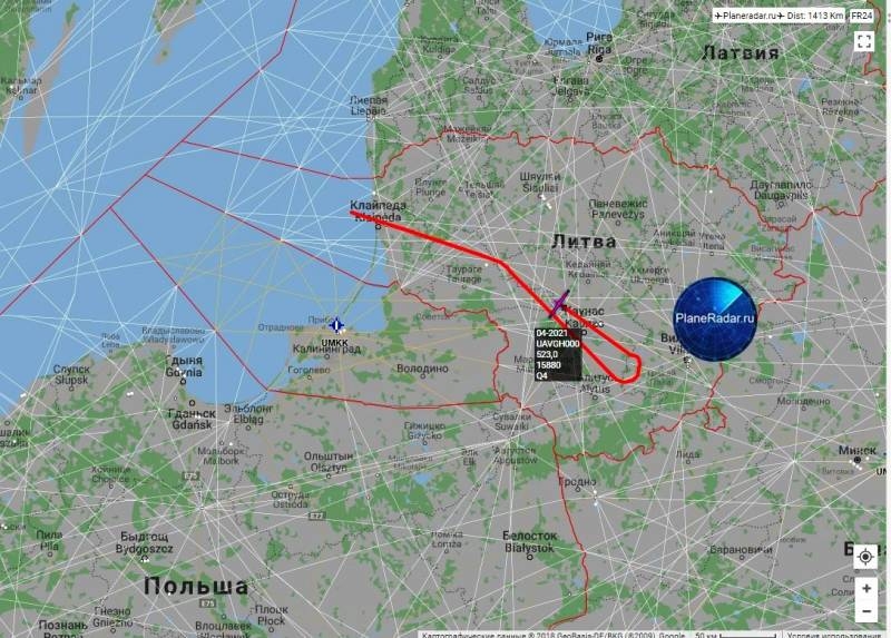 Американский Global Hawk провёл разведку близ Калининграда