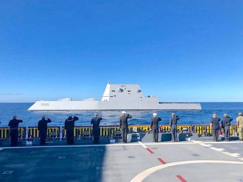 Zumwalt отправили в море для выполнения "первых миссий"