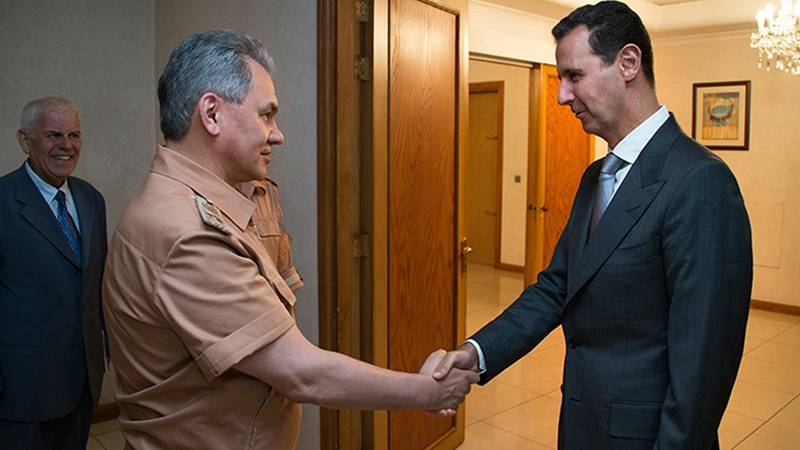 Сергей Шойгу встретился в Дамаске с президентом Сирии Башаром Асадом