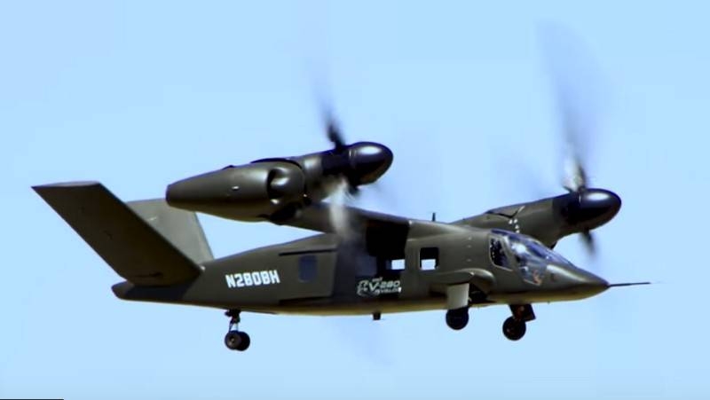 Американский конвертоплан V-280 Valor развил скорость выше 300 узлов