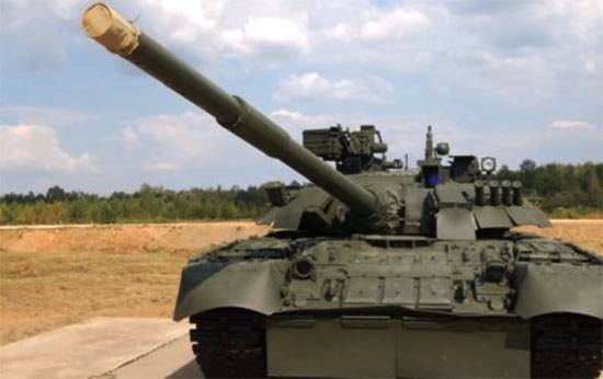 Т-80БВМ оснащается динамической защитой в мягких чехлах