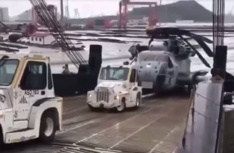 Странный инцидент с американским вертолётом CH-53E