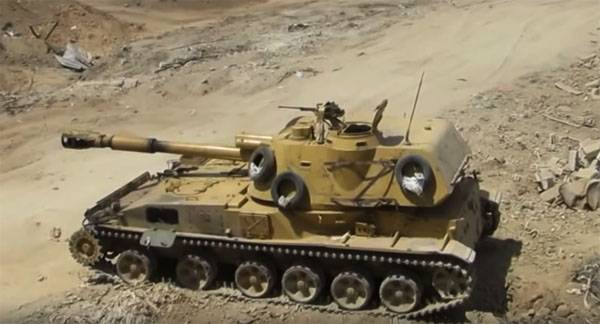 Боевики показали уничтожение сирийской "Акации" ракетой ПТРК