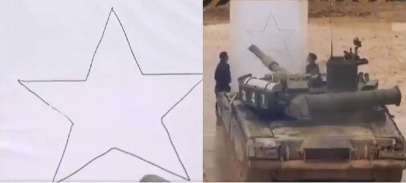 Показано видео с рисующим танком