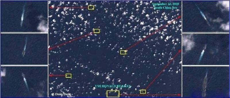 В Китае: авианосец "Рональд Рейган" попал в ловушку в Южно-Китайском море