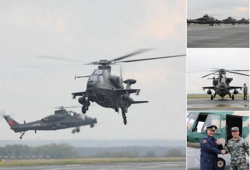 В аэропорту Челябинска приземлились китайские боевые вертолёты