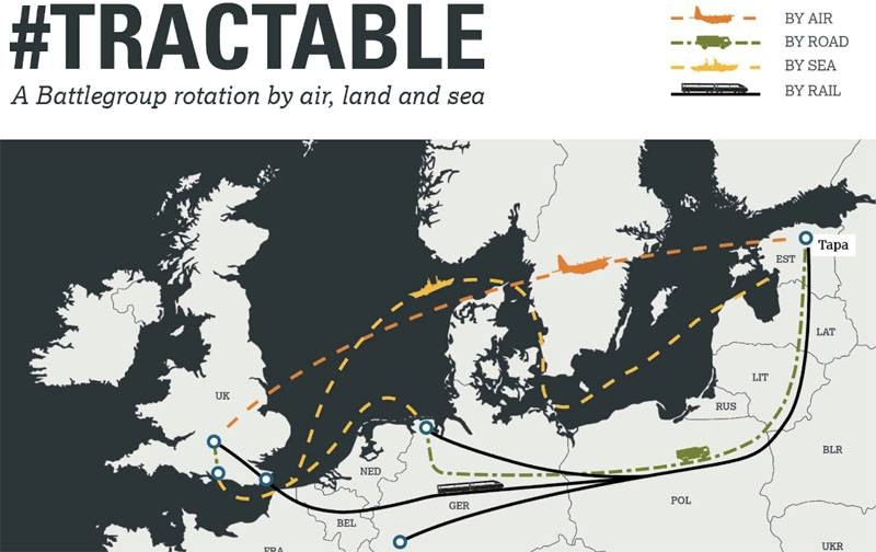 И по железной дороге: В Британии представили логистику переброски сил и средств в Эстонию