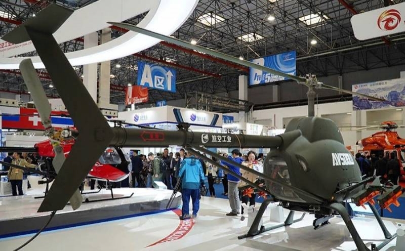 В Китае представили беспилотный вертолёт-"ракетоносец" AV500W