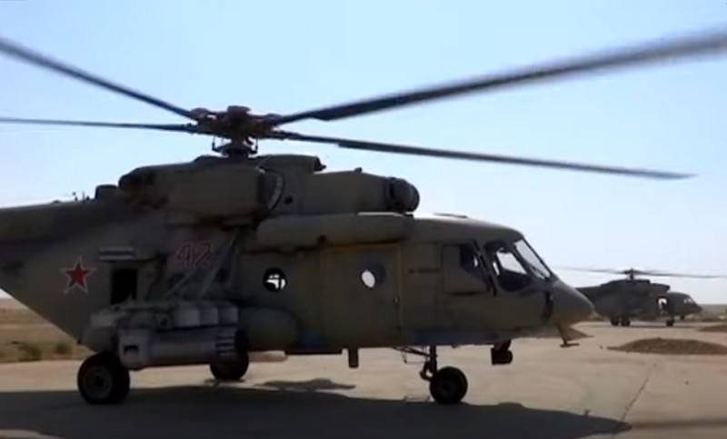 Российские вертолёты расширили зону патрулирования на севере Сирии