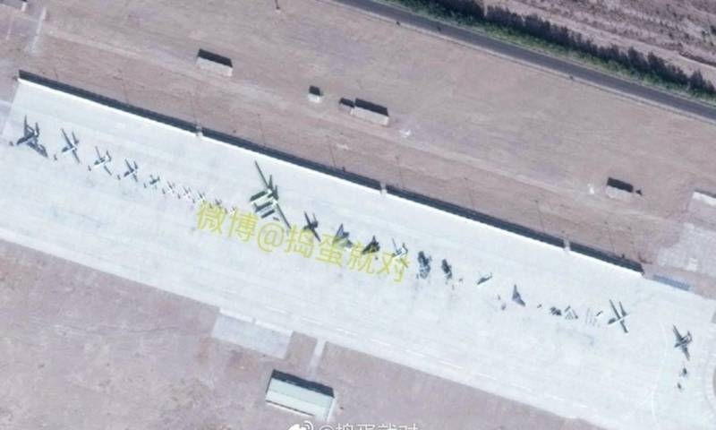 Большую выставку китайских БПЛА показали на спутниковом снимке