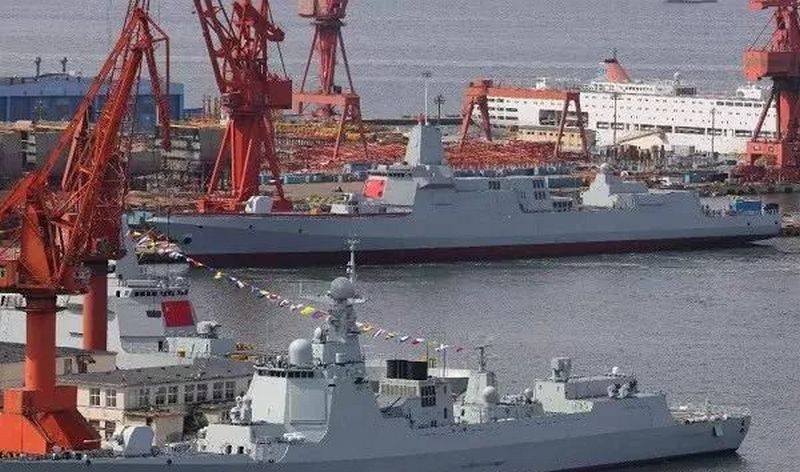 Китай установил мировой рекорд по спуску на воду эсминцев для ВМС НОАК