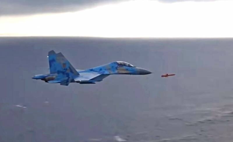 Украинские Су-27 сопроводили крылатую ракету комплекса «Нептун»