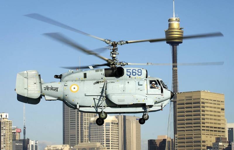 ВМС Индии сокращает количество закупаемых российских вертолётов Ка-31