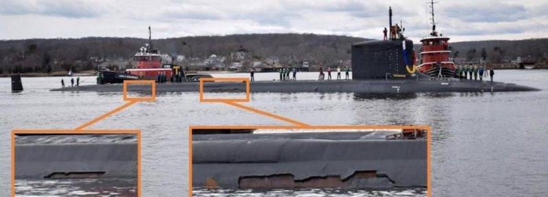 Многоцелевая АПЛ ВМС США получила значительные повреждения покрытия