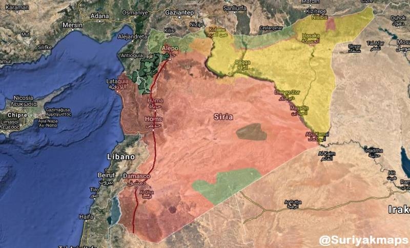 Al-Masdar: Российские войска прикрыли сирийскую трассу М-5 от турецкого вторжения