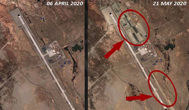 В Индии показали снимки с переброшенными истребителями ВВС Китая к границе