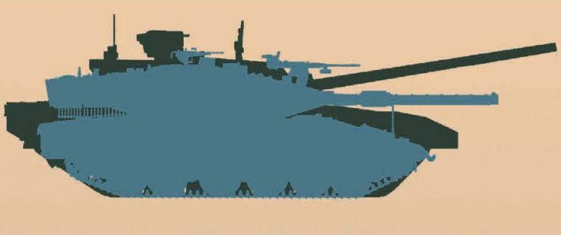 Показано схематическое сравнение танка Т-14 «Армата» с «Меркавой», «Абрамсом» и другими танками