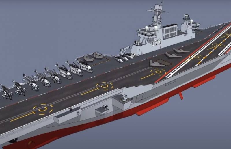 В Китае рассказали, как планируют использовать УДК проекта Type 076