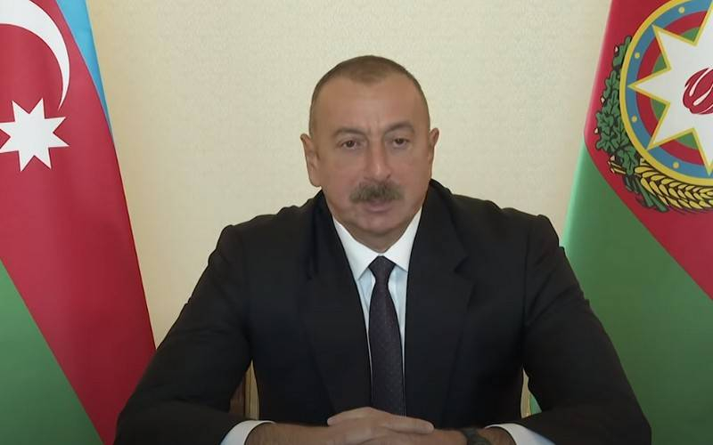 Алиев назвал условия прекращения боевых действий в Нагорном Карабахе