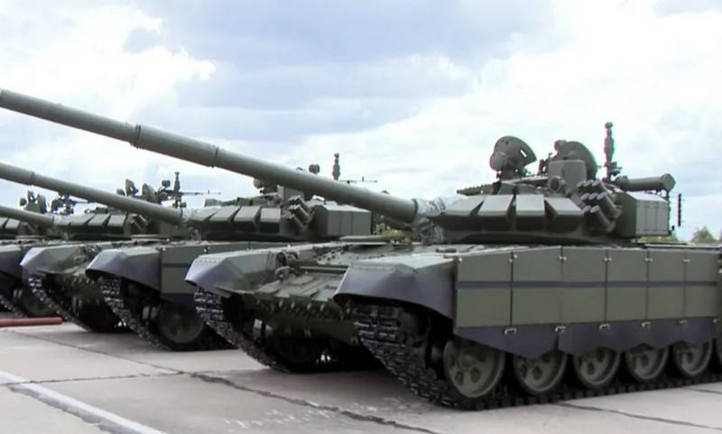 Партия модернизирпованных танков Т-72Б3М поступила в ЦВО