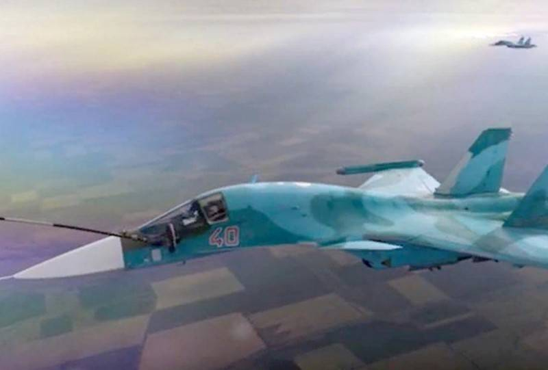 Показана дозаправка самолётов ВКС РФ на большой скорости