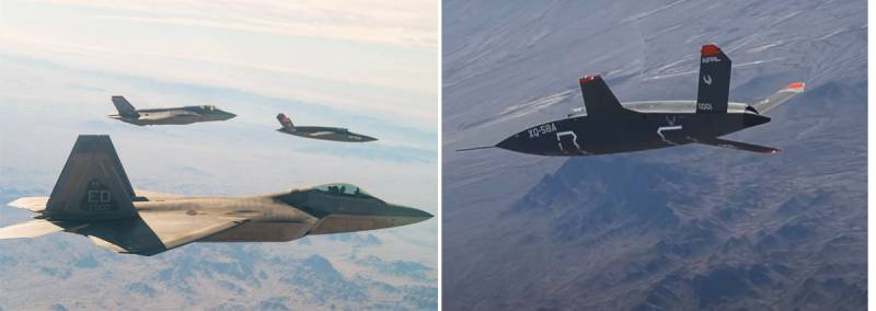 Совместное испытание стелс-БПЛА XQ-58A Valkyrie с истребителями F-22 и F-35 в Аризоне не признано успешным