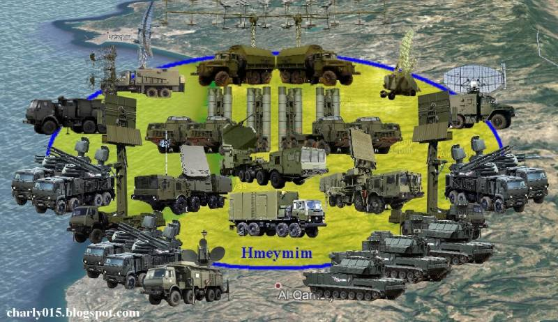 СМИ наглядно показали насыщенность ПВО авиабазы Хмеймим