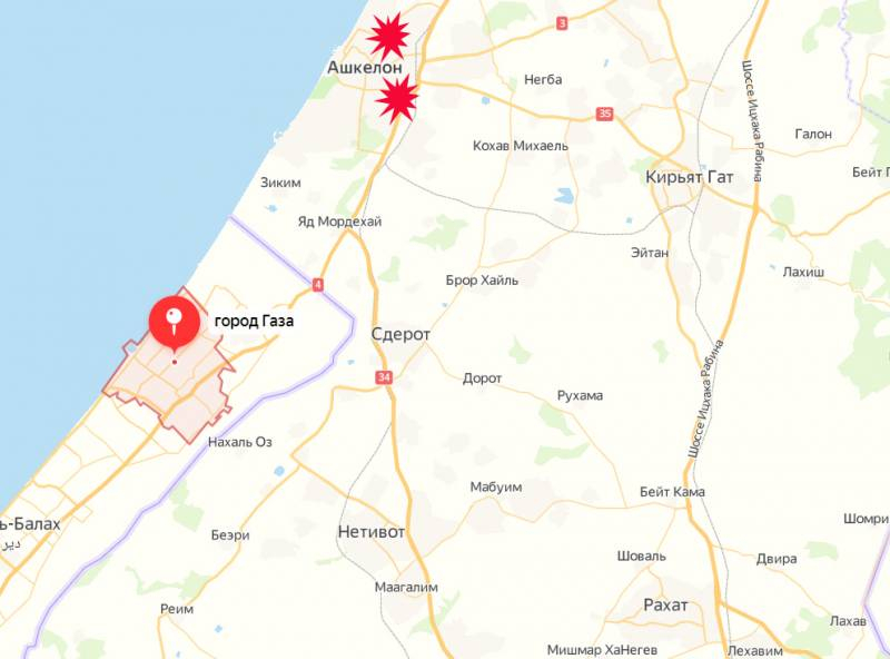 Ракеты взрываются в жилых кварталах израильского Ашкелона, система «Железный купол» все боеприпасы перехватить не в состоянии