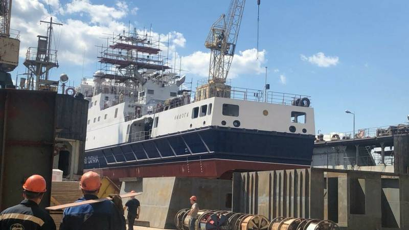 Седьмой патрульный корабль проекта 22120 для Пограничной службы спущен на воду в Санкт-Петербурге