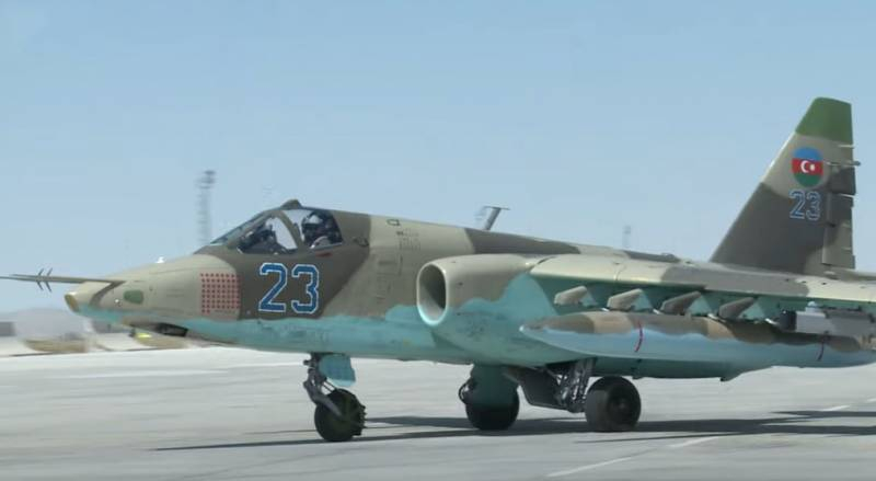 «Десятки звёзд на фюзеляже»: Пользователи обратили внимание на Су-25 ВВС Азербайджана, участвующие в совместных с Турцией учениях