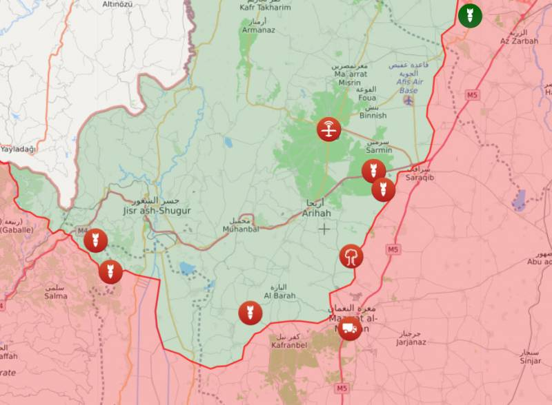 Сирийская армия пытается ликвидировать южный выступ в провинции Идлиб, контролируемый боевиками