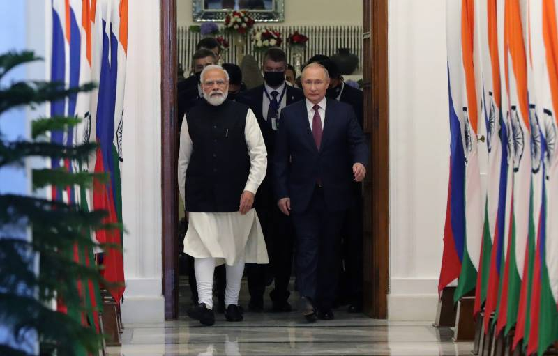 Переговоры Путина и Моди подтвердили приверженность особо привилегированному стратегическому партнёрству России и Индии