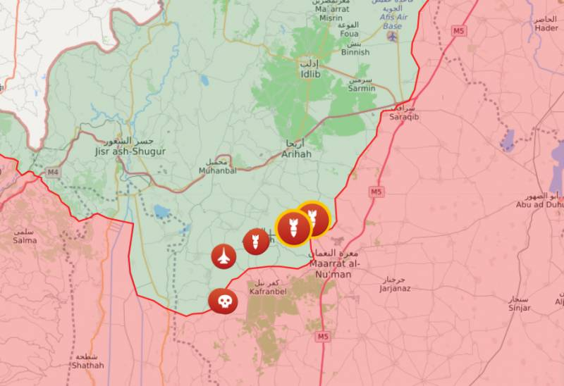 Сирийские войска остановили наступление противника по всему южному Идлибу