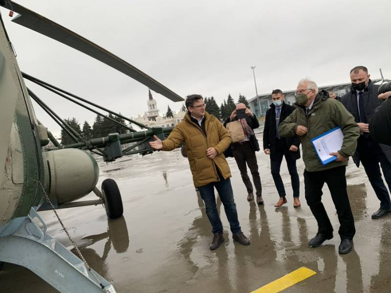 Глава европейской дипломатии Жозеп Боррель отправился на линию соприкоснования в Донбассе