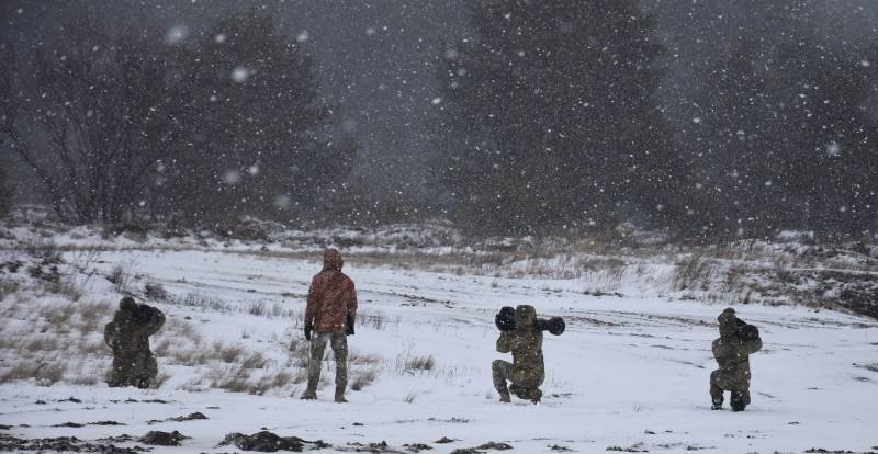Снегопад не позволил военнослужащим ВСУ осуществить тренировку применения комплексов NLAW против условных вертолётов