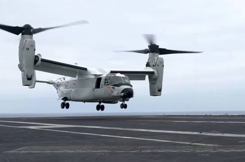 Контр-адмирал ВМС США: Конвертопланы новой модификации CMV-22B Osprey должны составить основу транспортного авиакрыла авианосцев будущего
