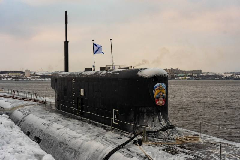 Вошедший в состав ТОФ подводный ракетный крейсер «Князь Олег» прибыл на Северный флот