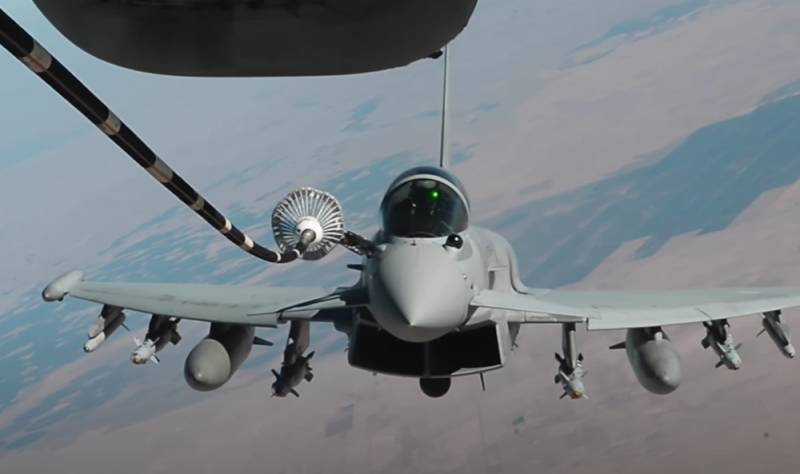 Вопрос использования топливозаправщика при перехвате «неизвестного самолёта» истребителями Typhoon командование ВВС Британии оставляет без ответа
